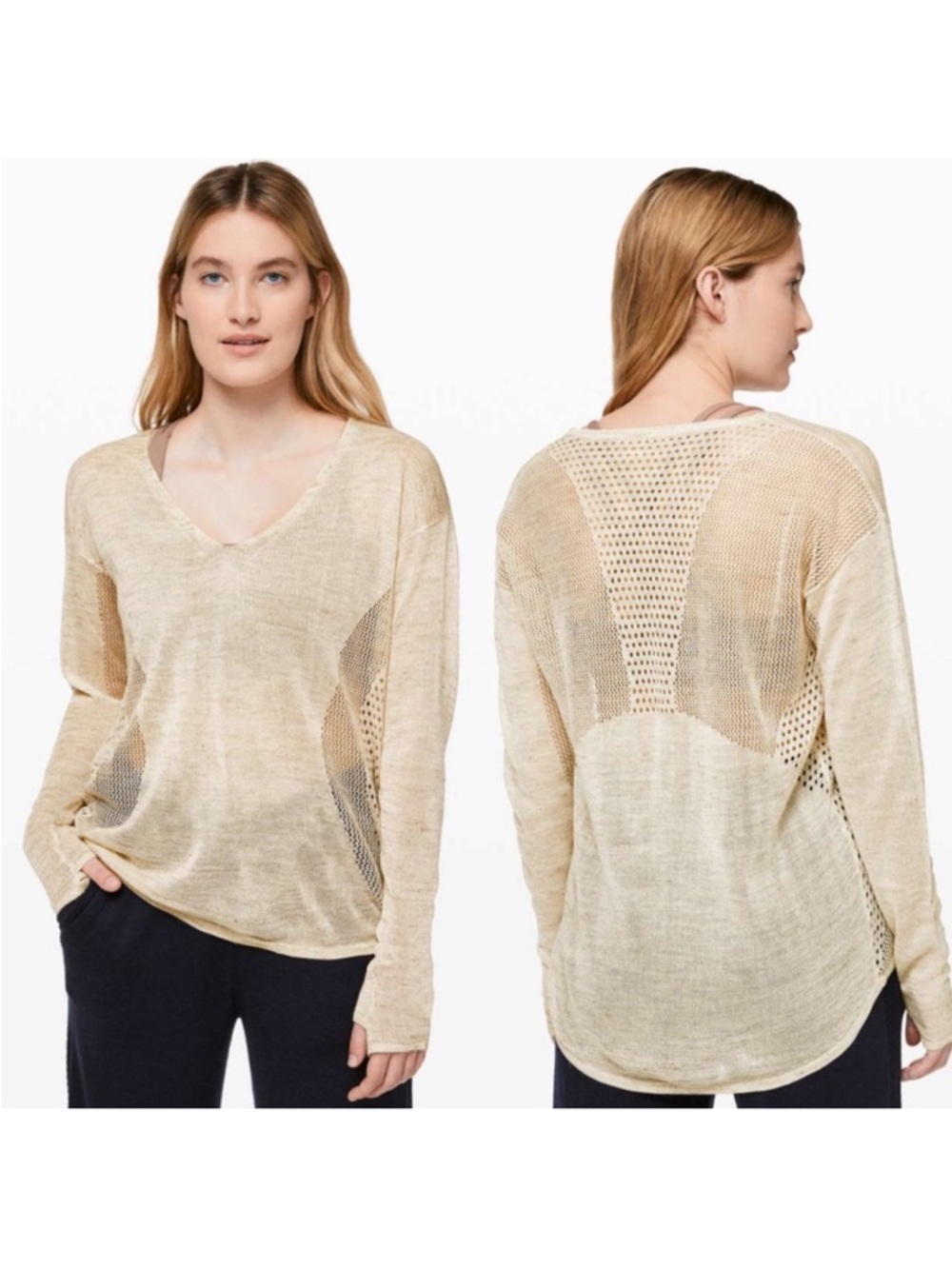 Lululemon Still Movement Linen Sweater